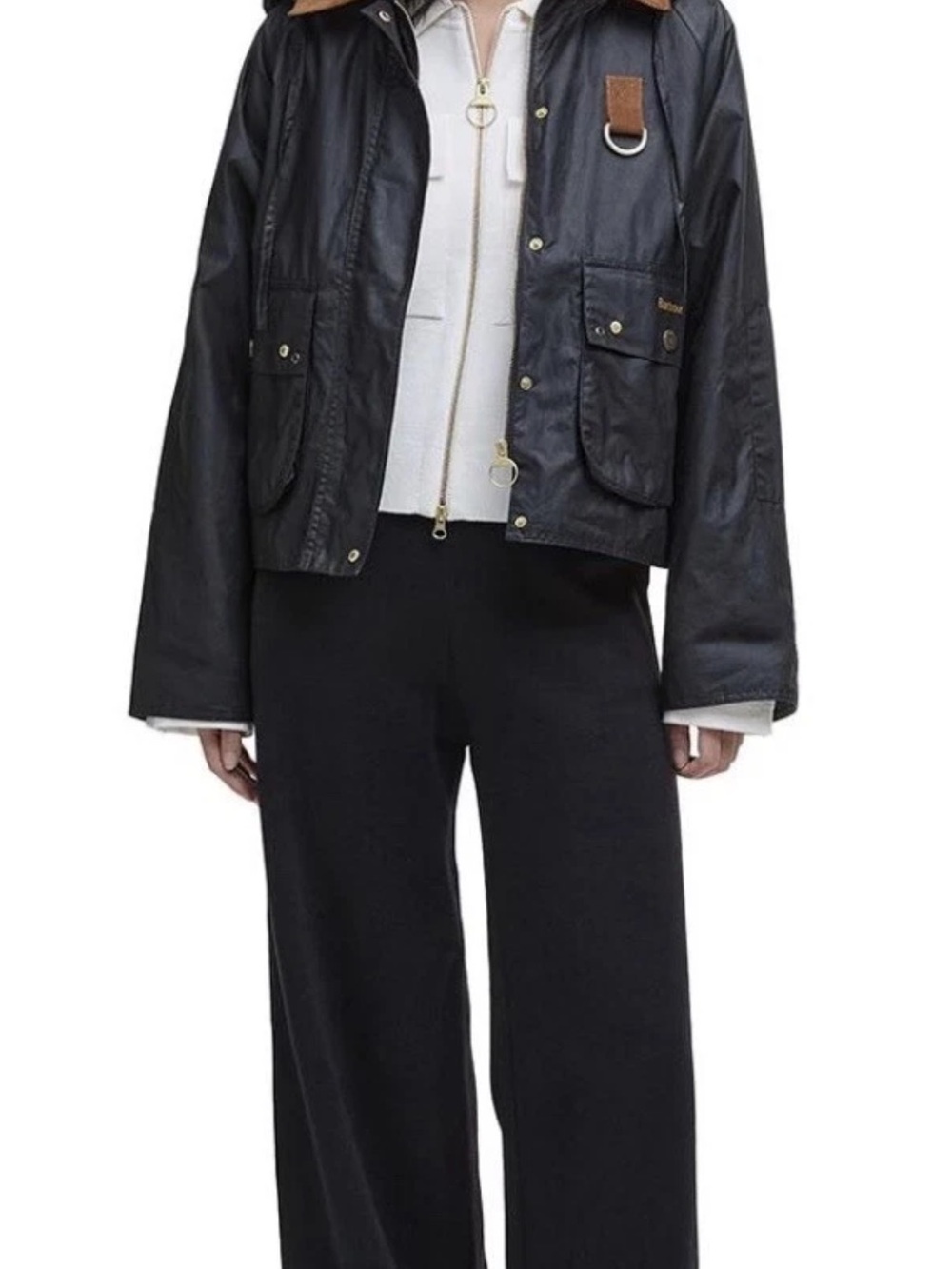 Barbour ERMA BLACK WAX Lightweight  Jacket US 6